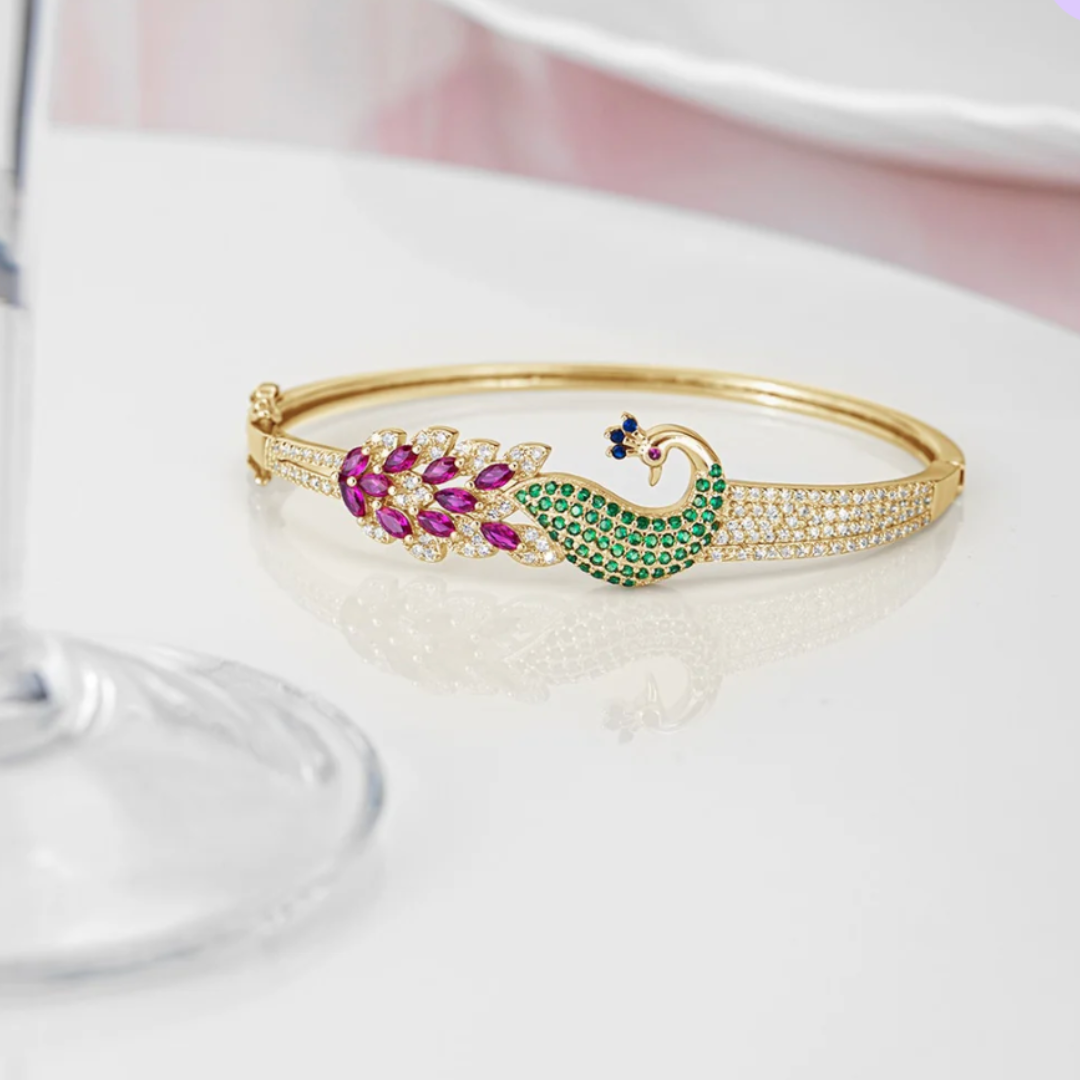 925 Sterling Silver Peacock Bracelet