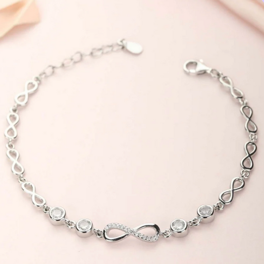 925 Sterling Silver Infinite Bracelet