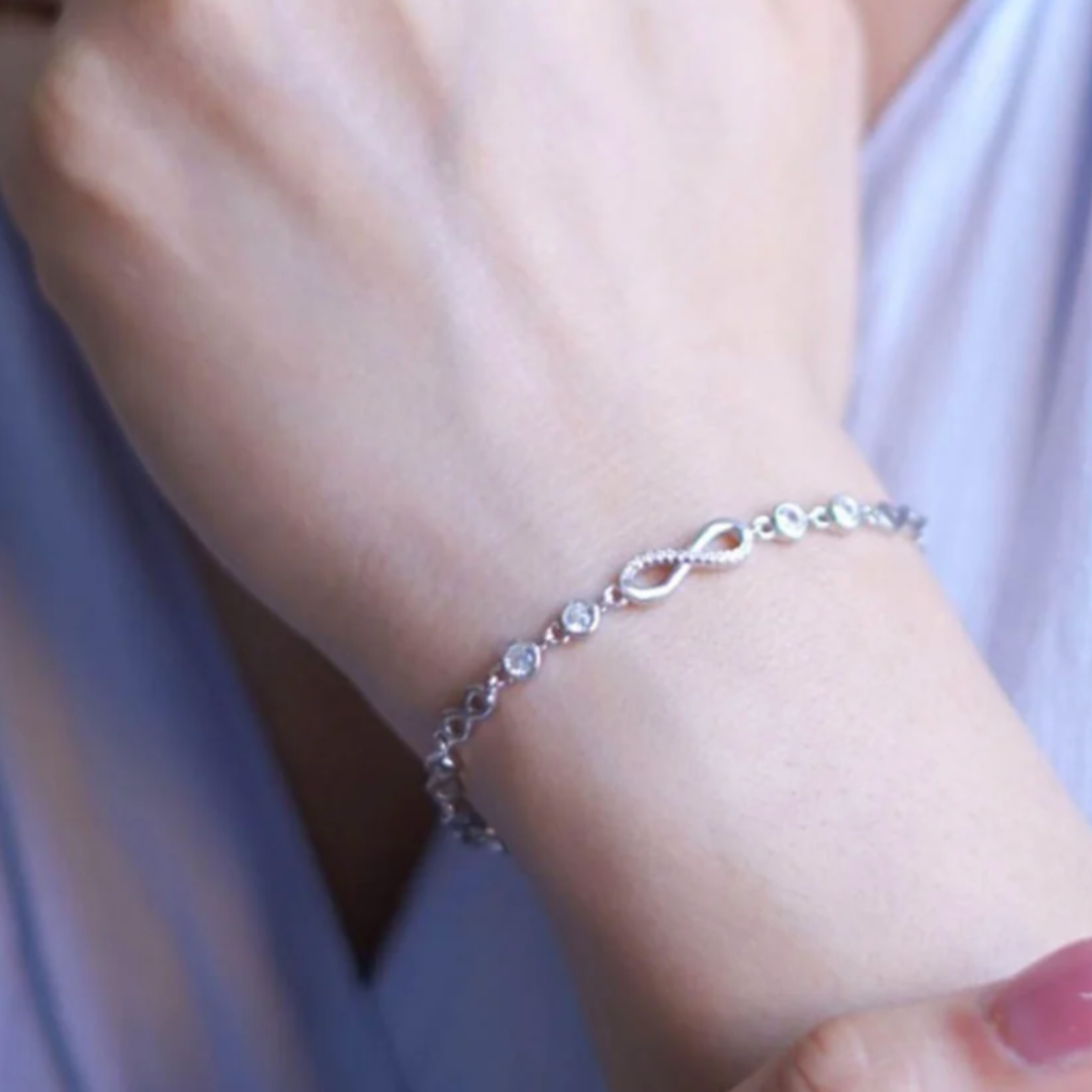 925 Sterling Silver Infinite Bracelet