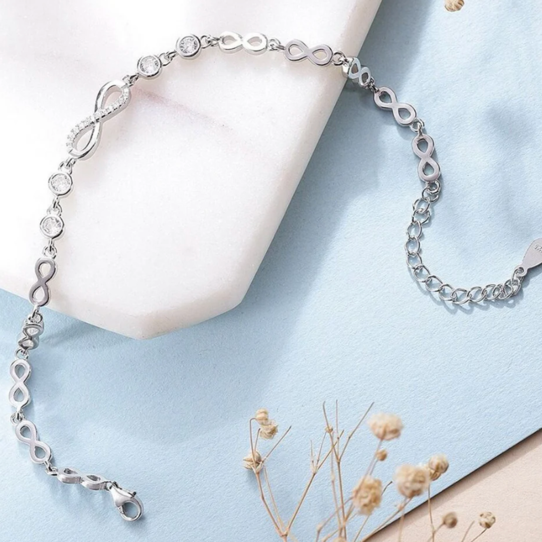 925 Sterling Silver Infinite Bracelet