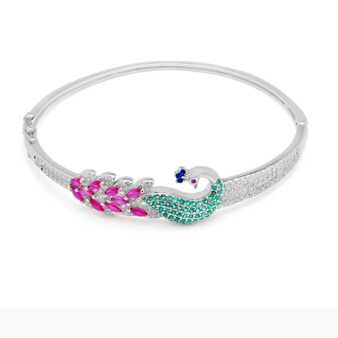 925 Sterling Silver Peacock Bracelet