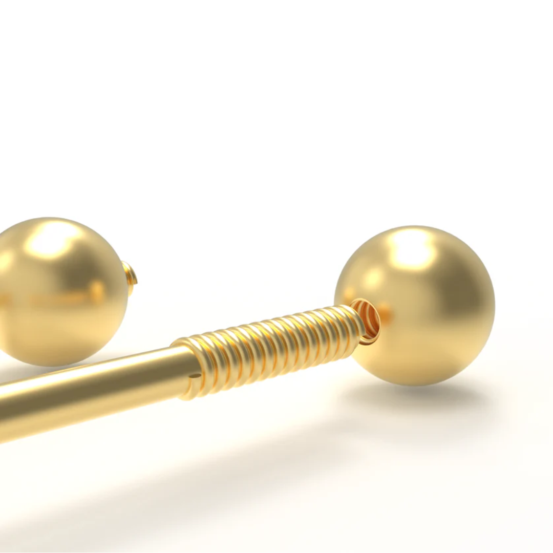 Diamond Round Stud - 925 Sterling Silver 18Kt Gold Platted