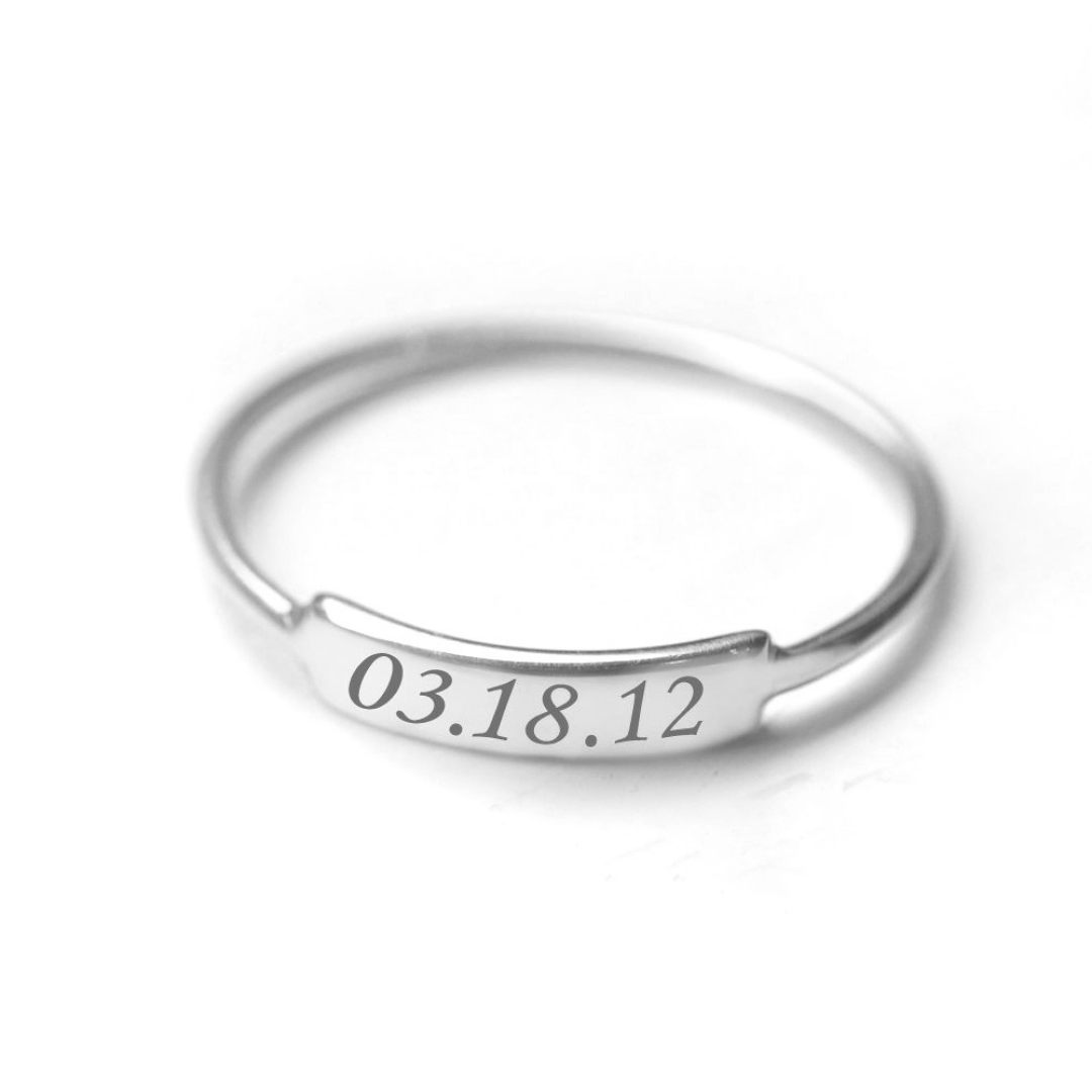 Your Date Ring 925 Sterling Silver