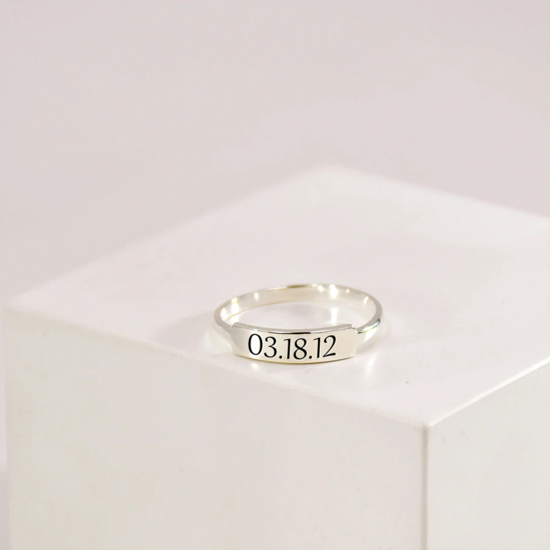 Your Date Ring 925 Sterling Silver