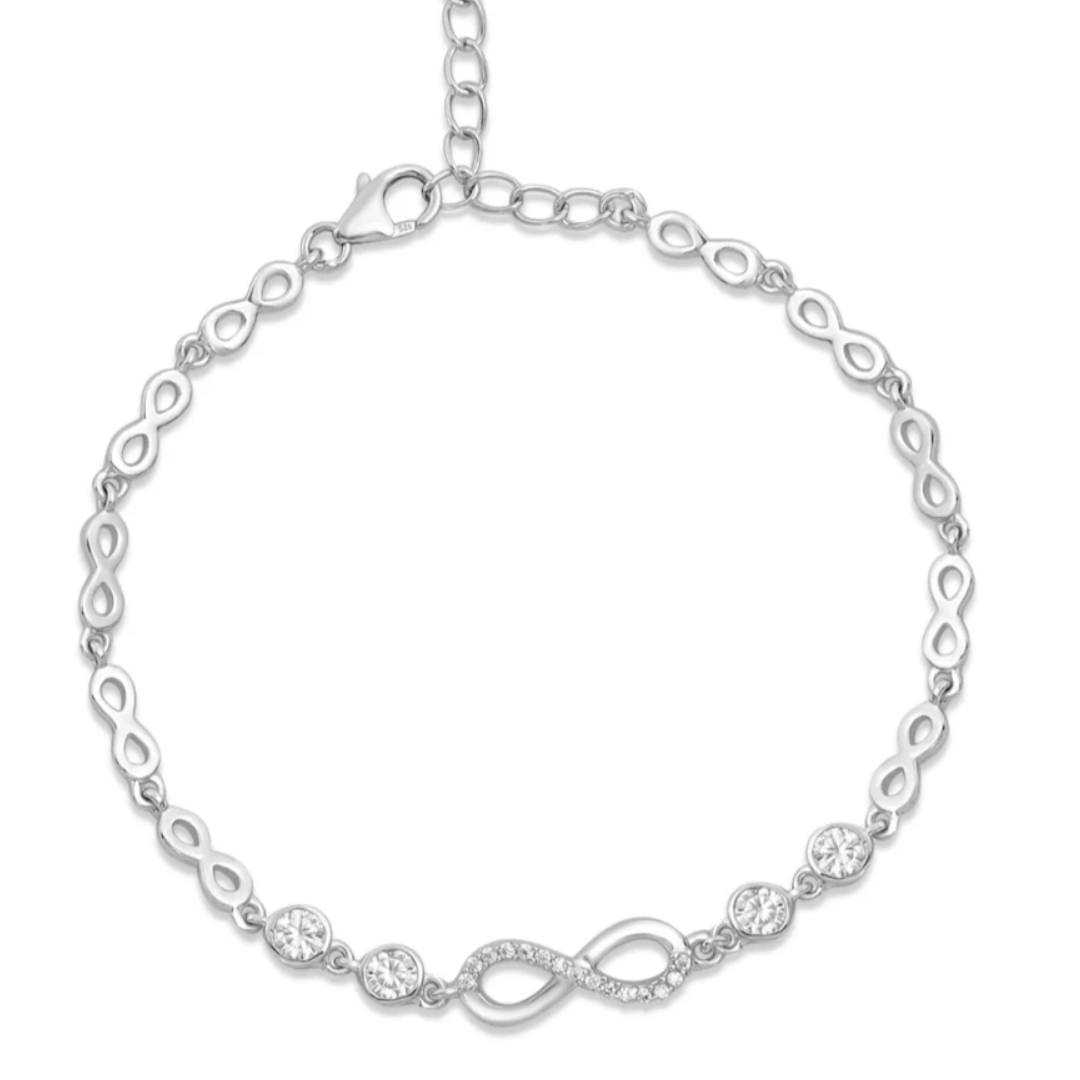 925 Sterling Silver Infinite Bracelet