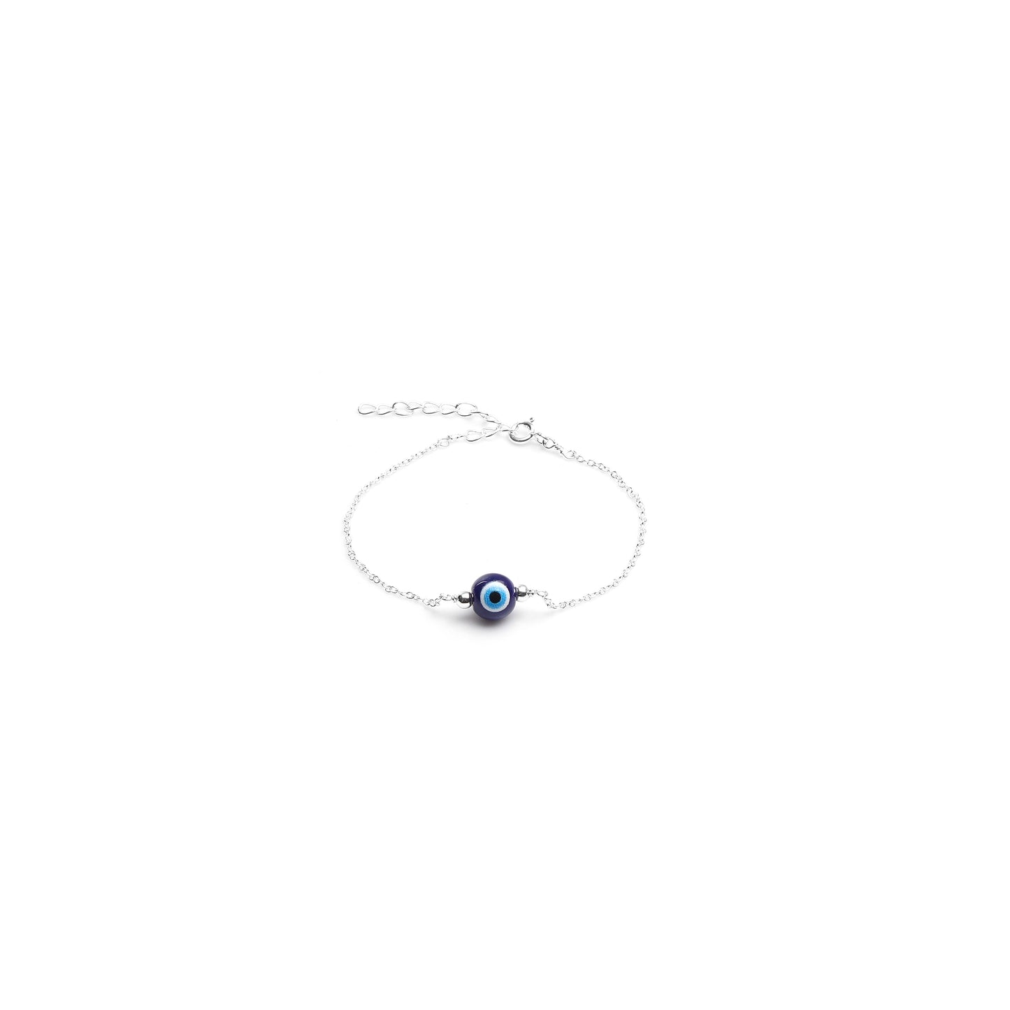 925 Sterling Silver Evil Eye Protection Bracelet – Minimal Design