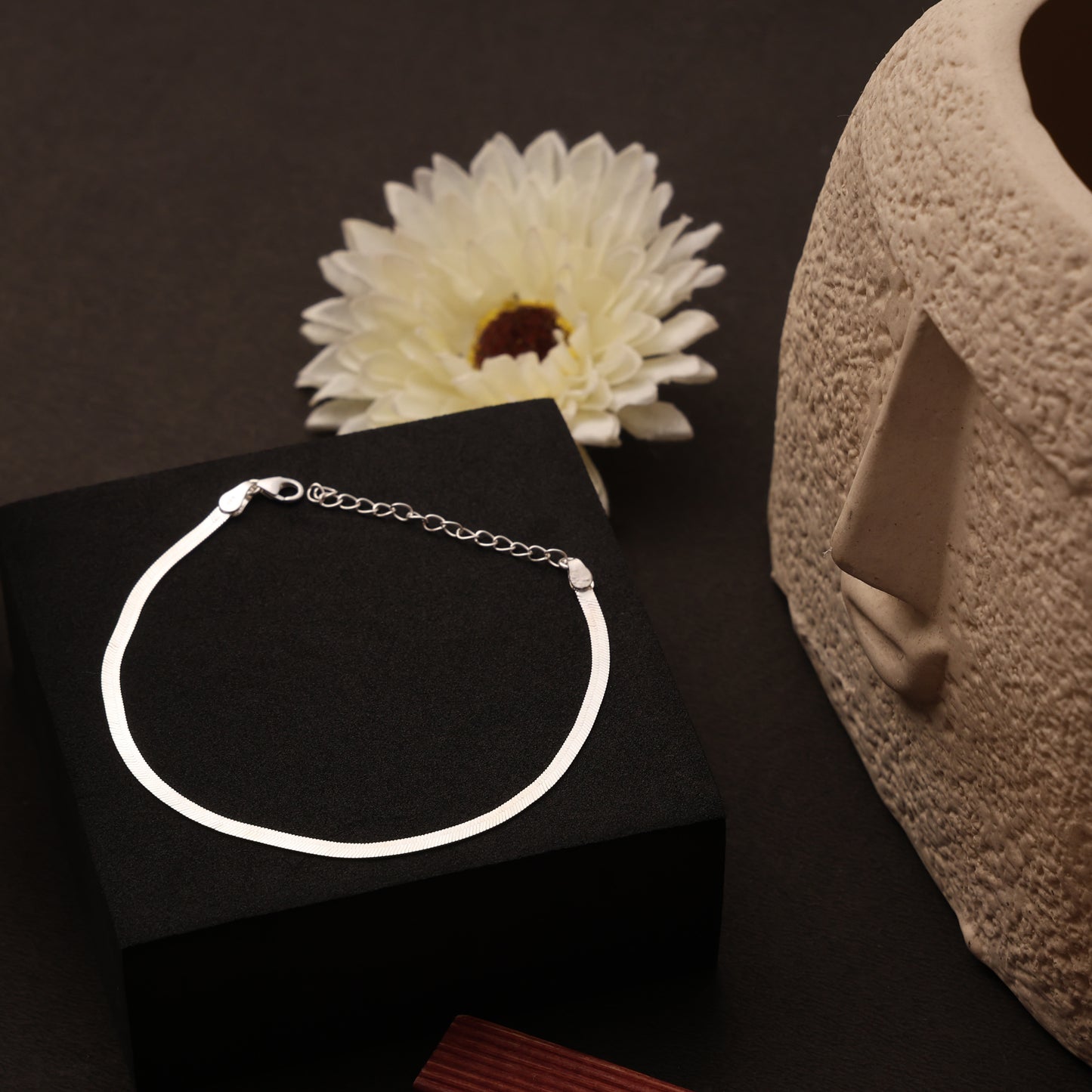 Silver Snake Chain Anklet