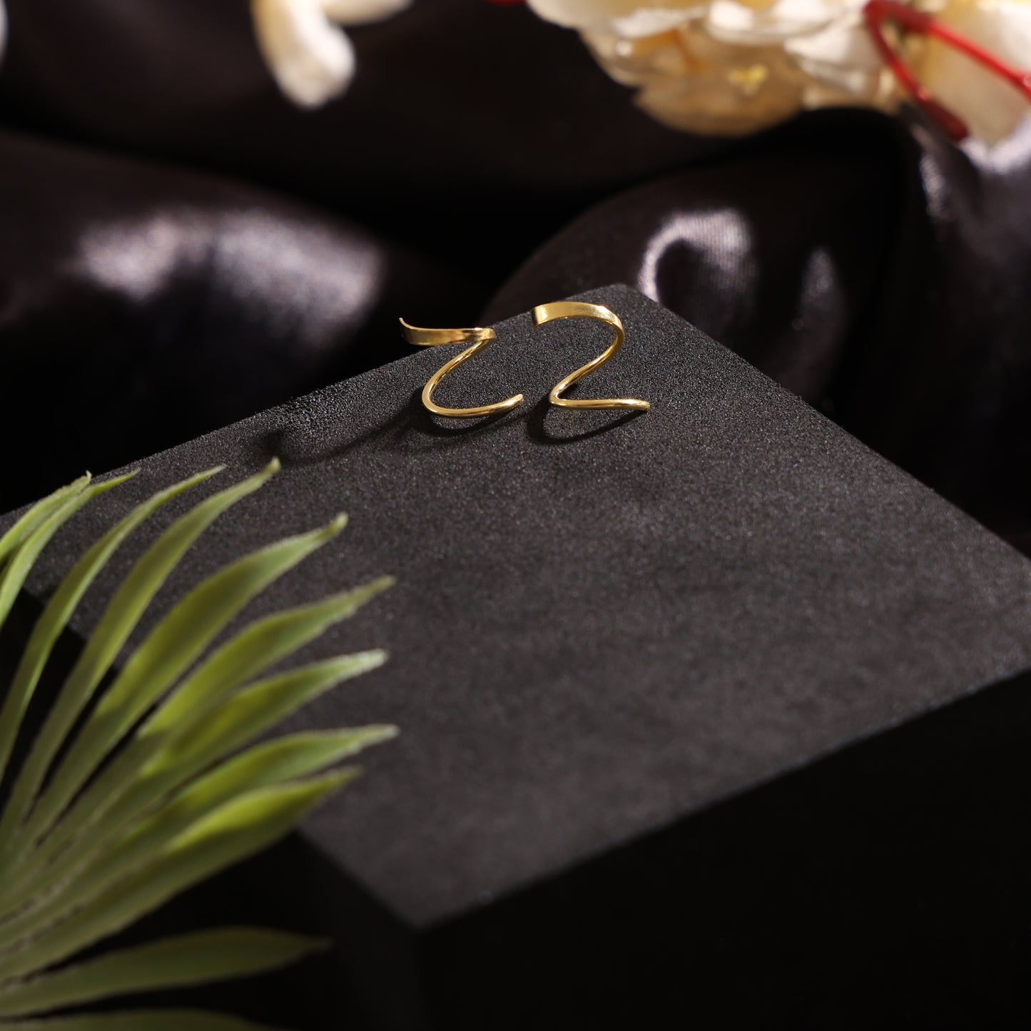 Sterling Silver Spiral Gold-Plated Hoop Earrings