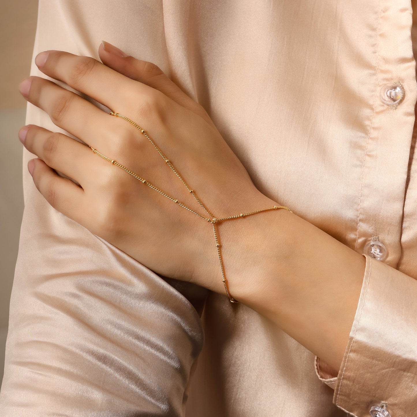 Silver Bead Long Chain